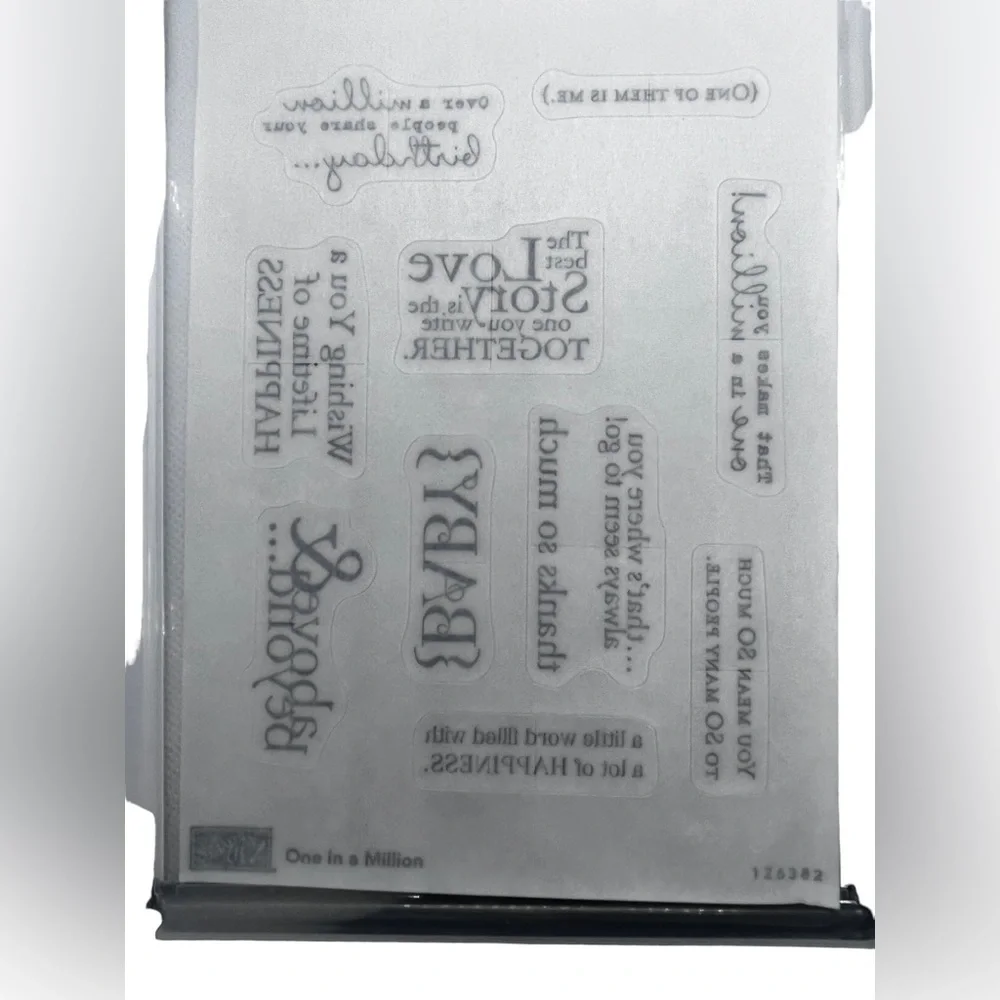 NEW Stampin’ Up! “One in a Million” Rubber Stamp Set of 10. Retired.  Set 126382 - Picture 5 of 6